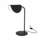 Lampada da tavolo con diffusore singolo in metallo dal design moderno