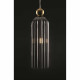 Lampada a sospensione con singolo diffusore in vetro dalle linee moderne