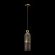Lampada a sospensione con singolo diffusore in vetro dalle linee moderne