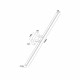 Lampada da parete lunga a LED con struttura in metallo in stile moderno