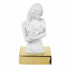 Scultura da tavolo in marmorino con base e la famiglia abbracciata