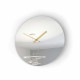 Orologio da parete grande rotondo in metallo specchiato dal design moderno