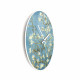 Orologio da parete rotondo in metallo dal design moderno