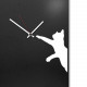 Orologio da parete in metallo e lavagna magnetica e accessori magnetici "GATTO"