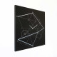 Orologio da parete minimalista con disegno a serigrafia geometrica "TIME LINE"