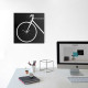 Orologio da parete in metallo con decorazione bicicletta in stile moderno "BIKE"