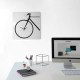 Orologio da parete in metallo con decorazione bicicletta in stile moderno "BIKE"