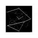 Orologio da parete minimalista con disegno a serigrafia geometrica "TIME LINE"