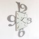 Orologio da parete grande di design con effetto prospettiva in metallo