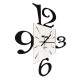 Orologio da parete grande di design con effetto prospettiva in metallo