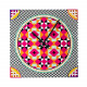 Orologio da parete grande fantasia etnica e design moderno