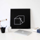 Orologio da parete in metallo in stile moderno e minimale "CUBE"