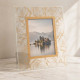 Portafoto da tavolo dal design moderno ed elegante con cornice in cristallo