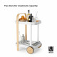 Carrello da portata da cucina con ruote dal design moderno ed elegante