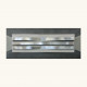 Pannello in legno dallo stile moderno con decori astratti 155x65