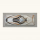 Pannello con cornice in legno in stile contemporaneo 155x65