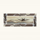 Quadro in rilievo dipinto su legno con glitter e foglia argento moderno 150x65
