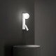 Applique a led con struttura in metallo dal design moderno e diffusore in vetro