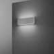 Applique a led da esterno grande con struttura in metallo e diffusore in vetro