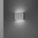 Applique a led da esterno piccola con struttura in metallo e diffusore in vetro