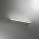 Applique a LED da parete lineare grande in metallo e diffusore in acrilico