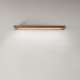 Applique a LED da parete lineare grande in metallo e diffusore in acrilico