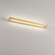 Applique a LED da parete lineare grande in metallo e diffusore in acrilico