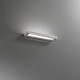 Applique a LED da parete lineare piccola in metallo e diffusore in acrilico