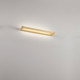 Applique a LED da parete lineare piccola in metallo e diffusore in acrilico