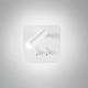 Applique a Led di design moderno con doppia luce con faretto orientabile