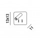 Applique a Led di design moderno con doppia luce con faretto orientabile