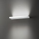 Applique a led grande con struttura in metallo e diffusore in acrilico