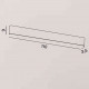 Applique a LED grande di design moderno in metallo verniciato