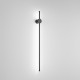 Applique a led grande lineare con struttura in metallo e diffusore in acrilico