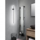 Applique a led grande lineare con struttura in metallo e diffusore in acrilico