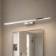 Applique a led grande struttura in metallo e diffusore in acrilico orientabile