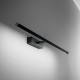 Applique a led grande struttura in metallo e diffusore in acrilico orientabile