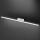 Applique a led grande struttura in metallo e diffusore in acrilico orientabile