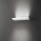 Applique a led media con struttura in metallo e diffusore in acrilico