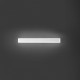 Applique a led media lineare con struttura in metallo e diffusore in acrilico