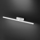 Applique a led media struttura in metallo e diffusore in acrilico orientabile