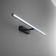 Applique a led media struttura in metallo e diffusore in acrilico orientabile