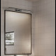 Applique a led media struttura in metallo e diffusore in acrilico orientabile