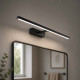 Applique a led media struttura in metallo e diffusore in acrilico orientabile