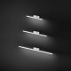 Applique a led piccola struttura in metallo e diffusore in acrilico orientabile