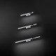Applique a led piccola struttura in metallo e diffusore in acrilico orientabile