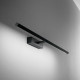 Applique a led piccola struttura in metallo e diffusore in acrilico orientabile