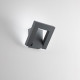 Applique da esterno a led con struttura in metallo e diffusore in acrilico