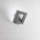 Applique da esterno a led con struttura in metallo e diffusore in acrilico