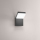 Applique da esterno a led con struttura in metallo e diffusore in acrilico
